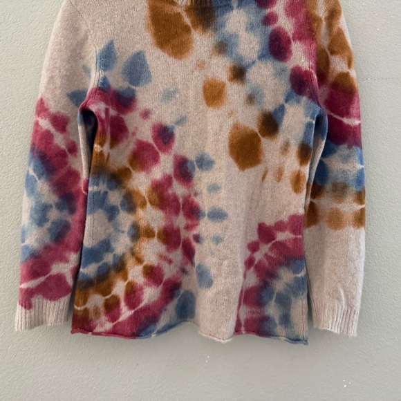 The Elder Stateman Cashmere Sweater Small Tie Dye Watercolor Luxury Designer USA - Picture 6 of 11
